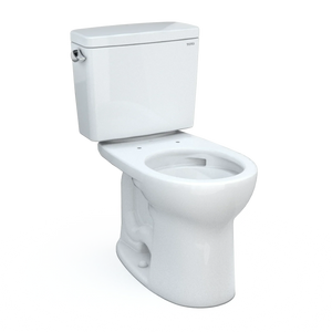 TOTO Drake Two-piece Toilet - 1.28 GPF Round Universal Height Less Seat