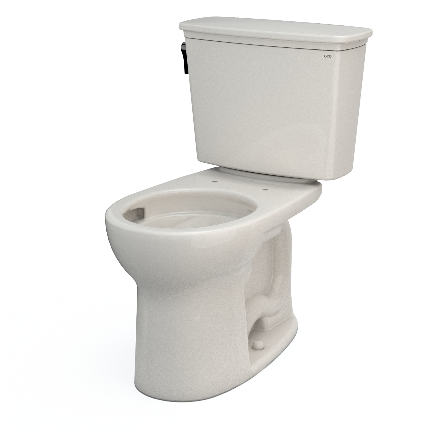 TOTO Drake Transitional Two-Piece Round Toilet 1.28 GPF Universal Height