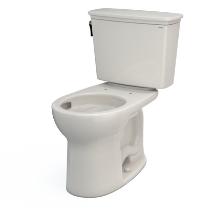 TOTO Drake Transitional Two-Piece Round Toilet 1.28 GPF Universal Height