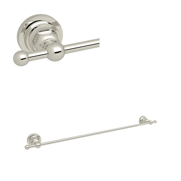 Rohl San Giovanni 24 Inch Towel Bar A1486LI - Polished Nickel