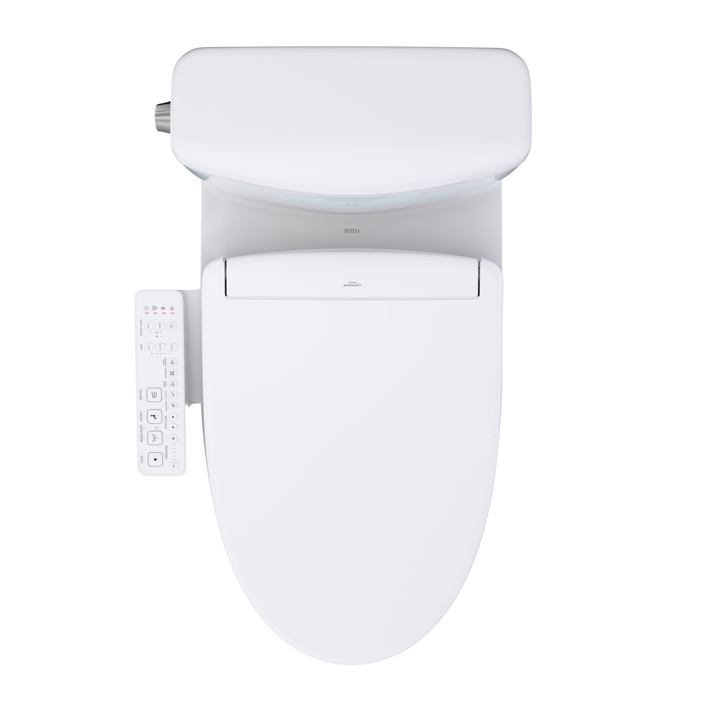 TOTO Aquia IV Cube Washlet+ S2 Two-Piece Toilet - 1.28 GPF - Universal Height