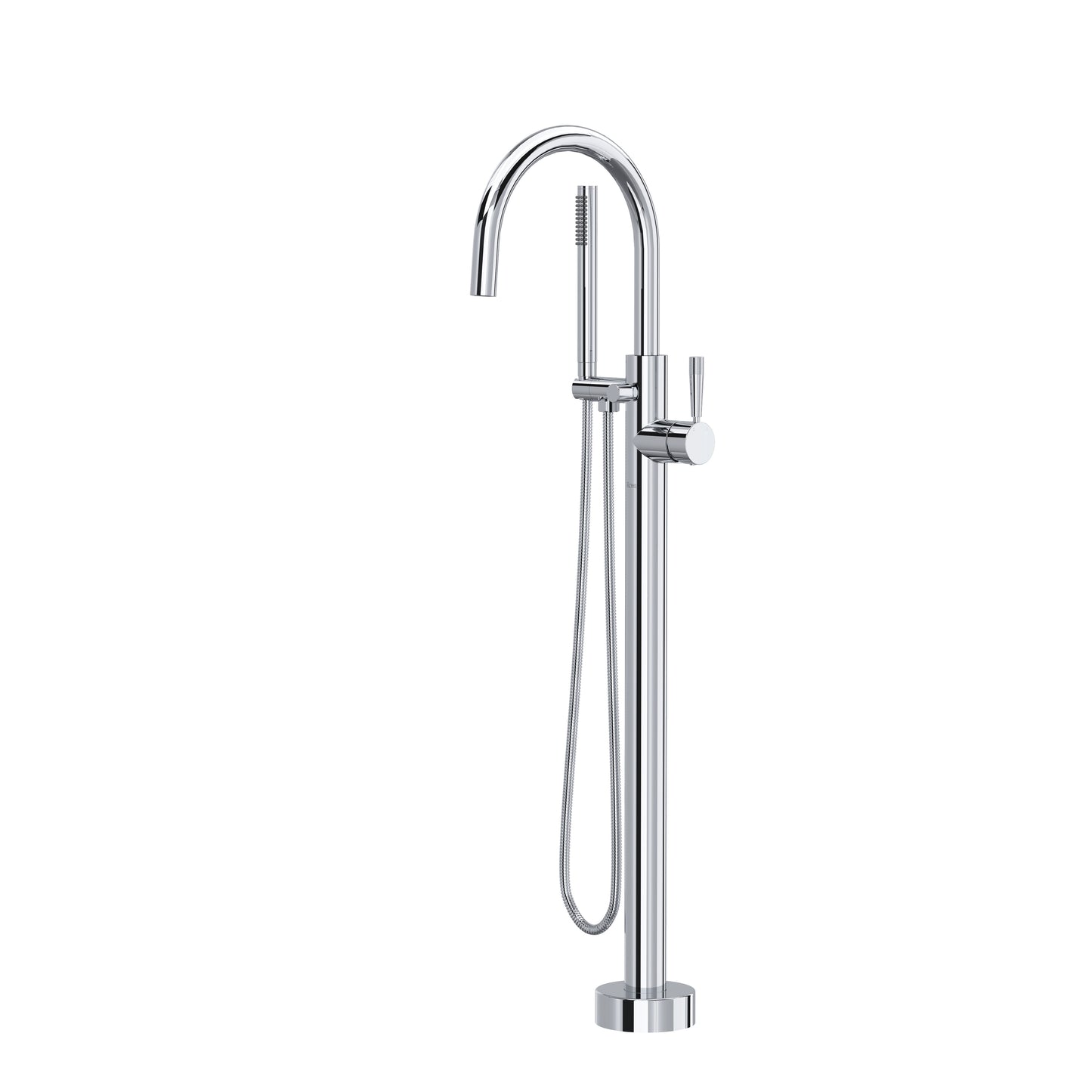 Rohl Graceline Knurled Single Hole Floor Mount Tub Filler Trim - TMB06HF1LM