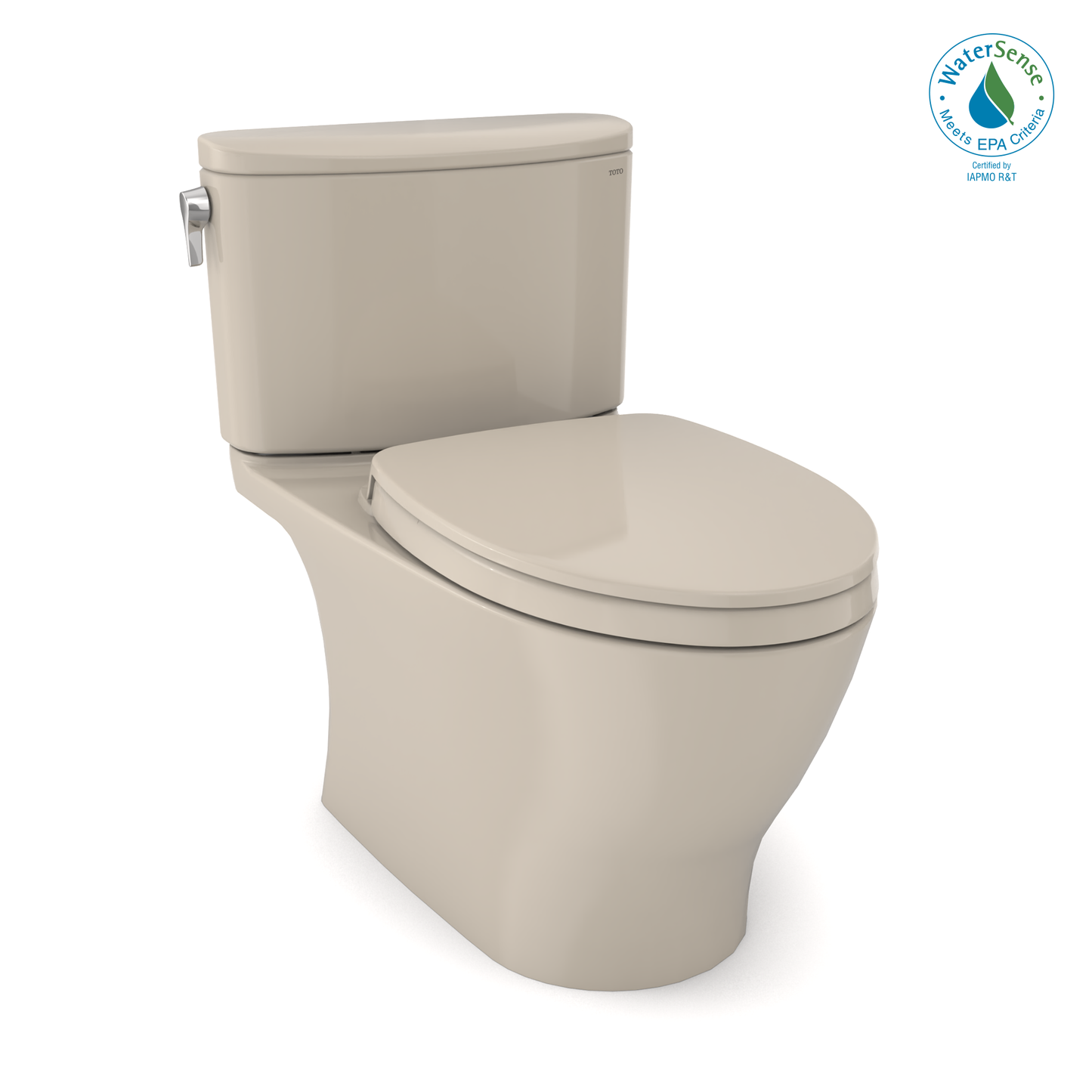 TOTO Nexus Elongated 1G Two-Piece Toilet, 1.0 GPF Universal Height, Washlet+ Connection