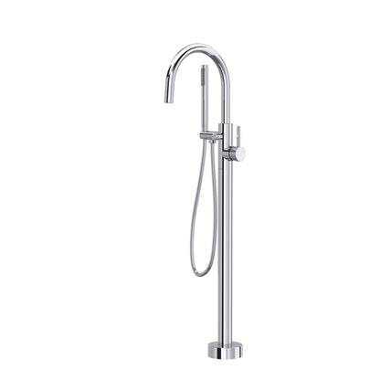 Rohl Tenerife Single Hole Floor Mount Tub Filler Trim - TTE06HF1LM