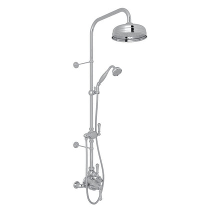 Perrin & Rowe Georgian Era 3/4" Exposed Wall Mount Thermostatic Shower System, Lever Handles - U.KIT61NLS