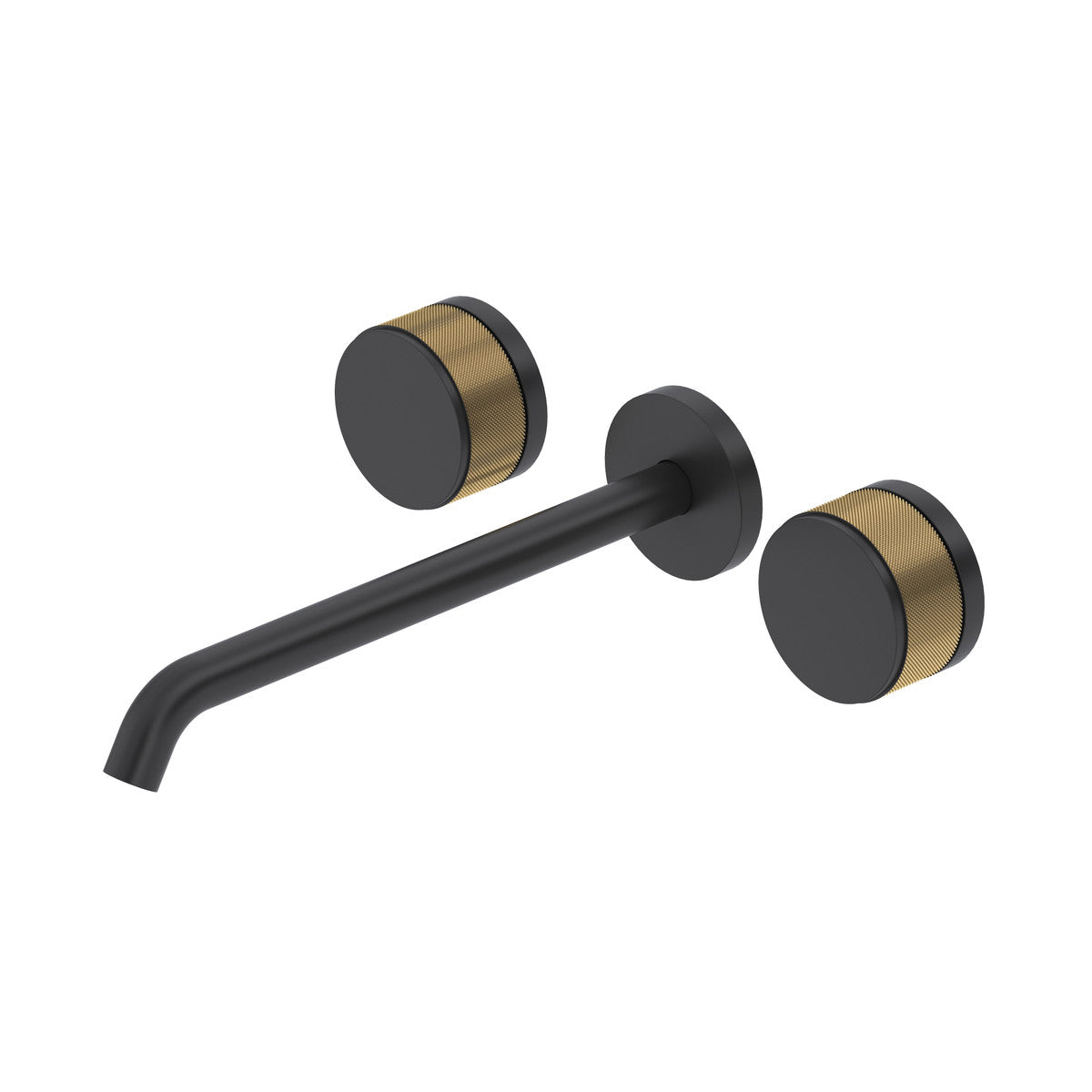 Rohl Amahle Wall Mount Tub Filler Trim With C-Spout, Disc Handles - TAM06W3IW