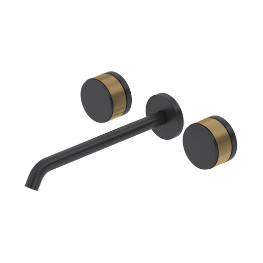 Rohl Amahle Wall Mount Tub Filler Trim With C-Spout, Disc Handles - TAM06W3IW