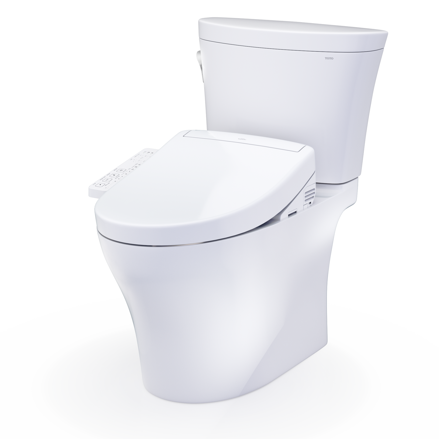 TOTO Aquia IV Arc Washlet+ S2 Two-Piece Toilet - 1.28 GPF - Universal Height