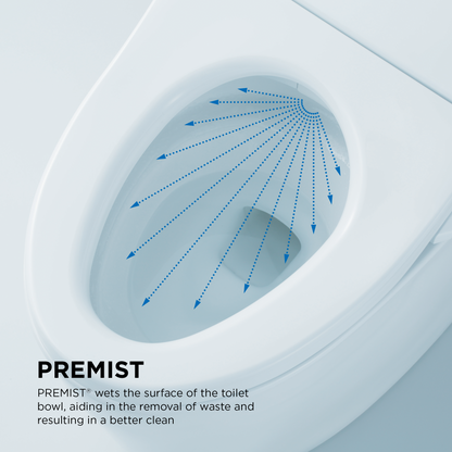 TOTO Aimes® WASHLET®+ C5 One-Piece Toilet, 1.28 GPF, Universal Height
