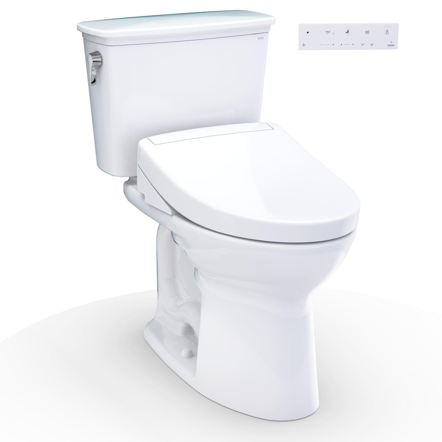 TOTO Drake Transitional Washlet+ S5 Two-Piece Toilet 1.28 GPF Regular Height