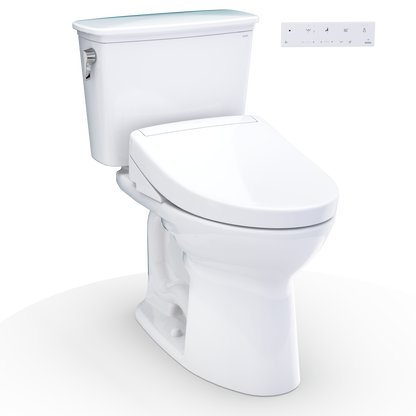 TOTO Drake Transitional Washlet+ S5 Two-Piece Toilet 1.28 GPF Regular Height