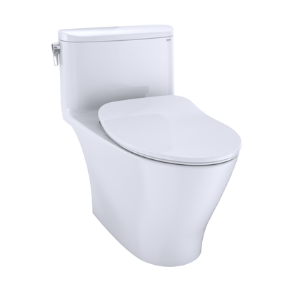 TOTO Nexus Elongated One-Piece Toilet 1.28 GPF, Universal Height, Washlet+ Connection, Slim Seat