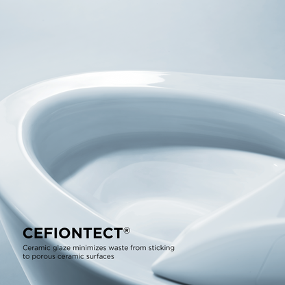 TOTO Drake II 1G Two-Piece Toilet 1.0 GPF Universal Height Washlet+ Connection