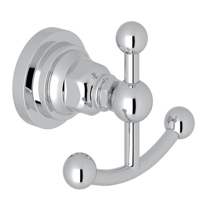 Rohl San Giovanni Double Robe Hook A1481LI - Polished Chrome