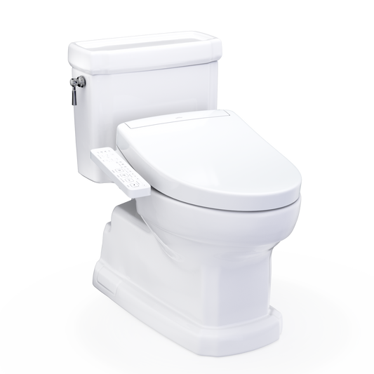 TOTO Guinevere Washlet+ S2 One-Piece Toilet - 1.28 GPF - Universal Height