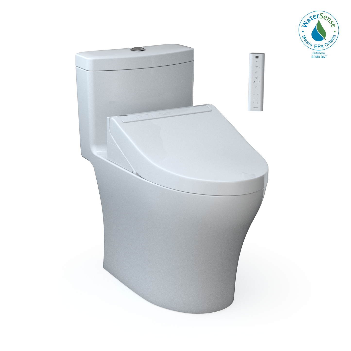 TOTO Aquia IV Washlet+ C5 One-Piece Toilet, 1.28/0.9 GPF, Universal Height