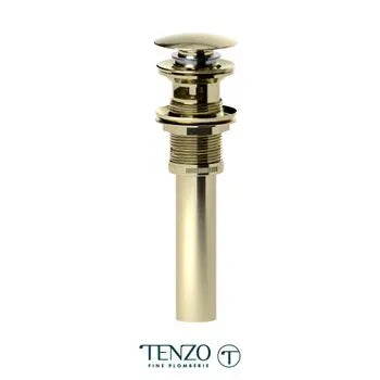 Tenzo Round Lavatory Drain With Overflow DR-OF-01-XX