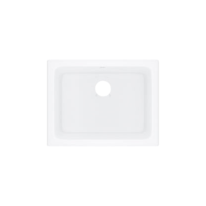 Rohl Allia 24" Fireclay Single Bowl Undermount Kitchen Or Laundry Sink - 6347