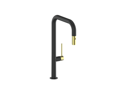 Vogt Dornbirn Pull Down 16" Kitchen Faucet With U-Spout