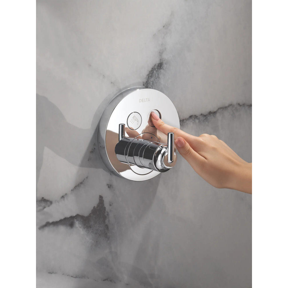 Delta Trinsic SelectChoice Round Contemporary Push-Button Shower Trim - T37T259