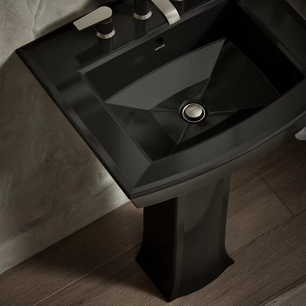 Kohler Archer 24" Rectangular Pedestal Bathroom Sink
