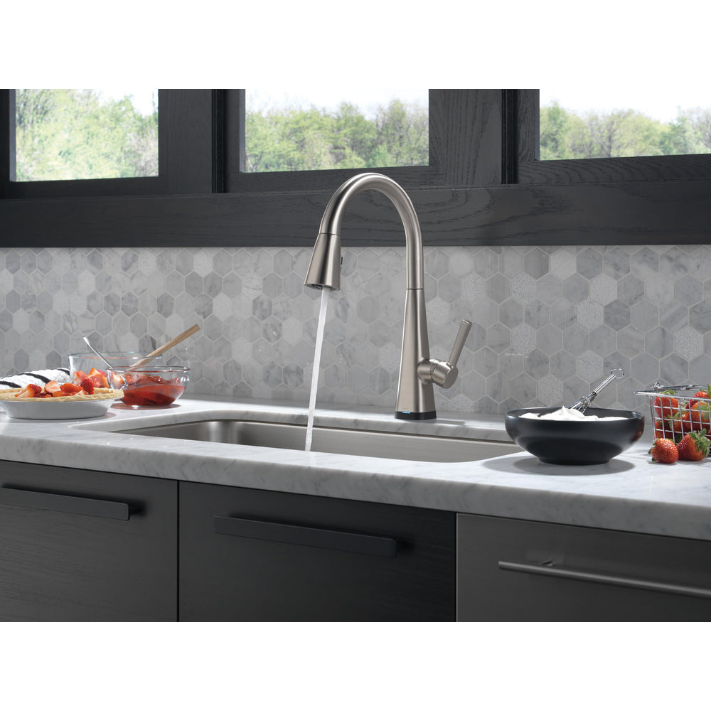 Delta Lenta Single-Handle Pull-Down Kitchen Faucet With Touch2O Technology