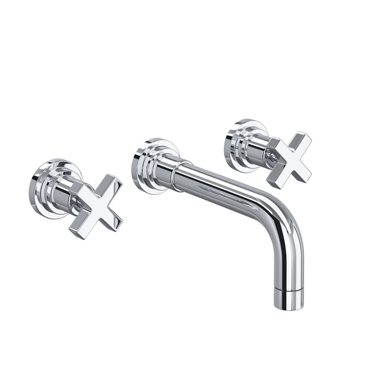 Rohl Lombardia Wall Mount Lavatory Faucet Trim Cross Handles - A2207XMTO-2
