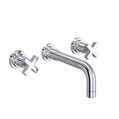 Rohl Lombardia Wall Mount Lavatory Faucet Trim Cross Handles - A2207XMTO-2