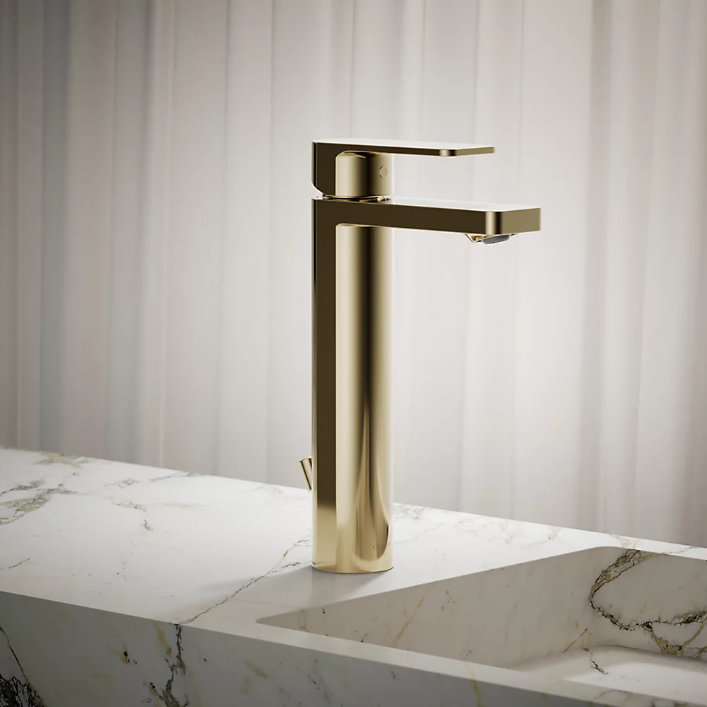 Kohler Parallel Tall Single-Handle Bathroom Sink Faucet, 1.2 GPM