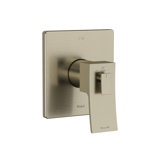 Riobel Zendo 1/2 Inch Thermostatic & Pressure Balance Trim With Up To 3 Functions