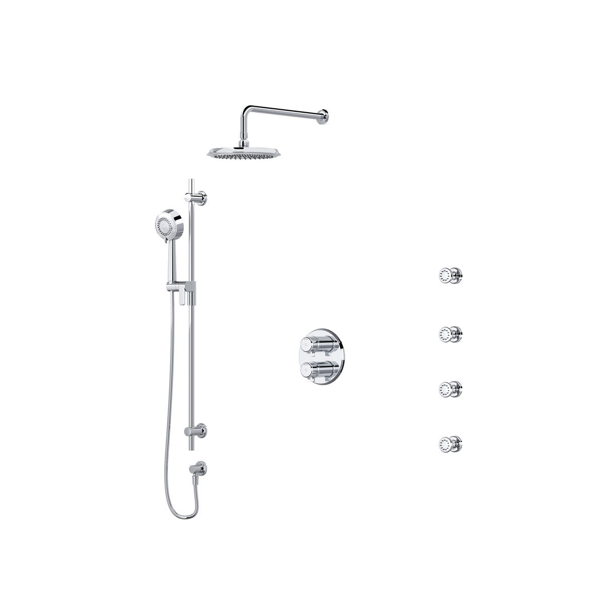 Riobel Momenti Shower Kit 446 With Rough-In Valve - KIT446MMRDJ