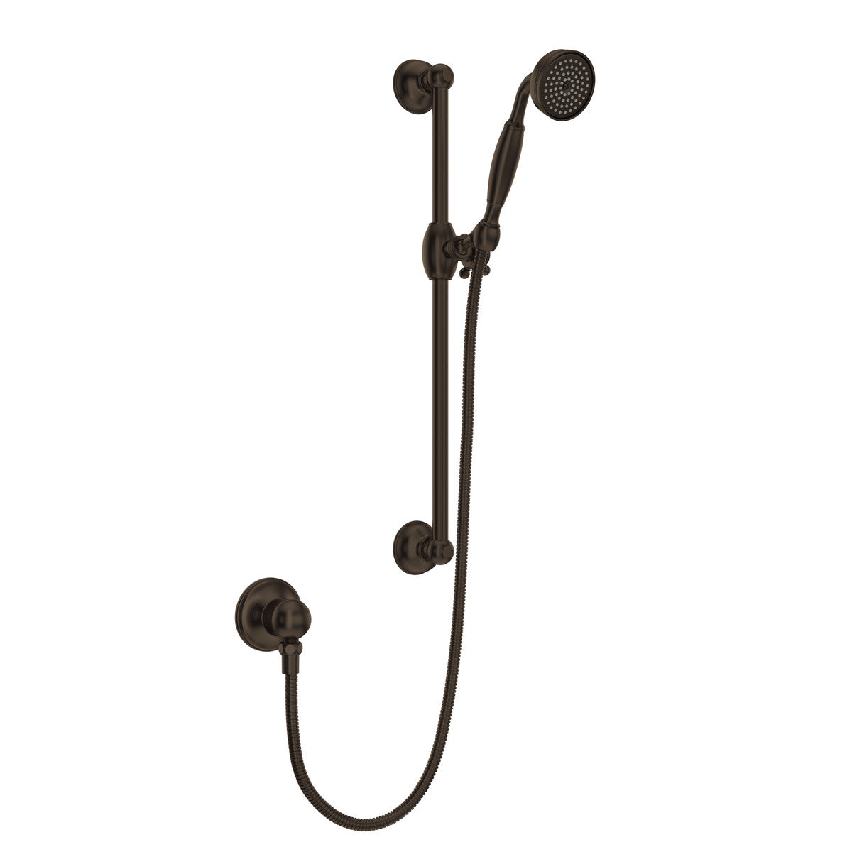Rohl Handshower Set With 22" Slide Bar And Single Function Handshower - 1301E