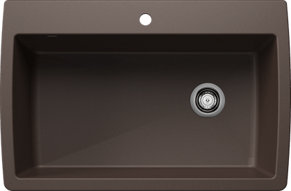 Blanco Diamond Super Single Silgranit Dual Mount Kitchen Sink