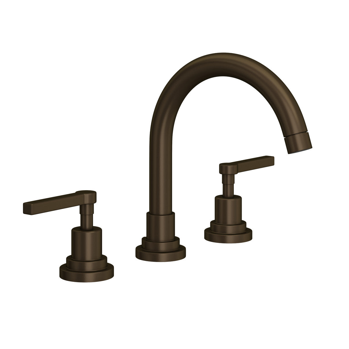 Rohl Lombardia Widespread Lavatory Faucet With C-Spout & Lever Handles - A2228LM-2