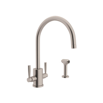 Perrin & Rowe Holborn Two Handle Kitchen Faucet With Side Spray 1.8 GPM