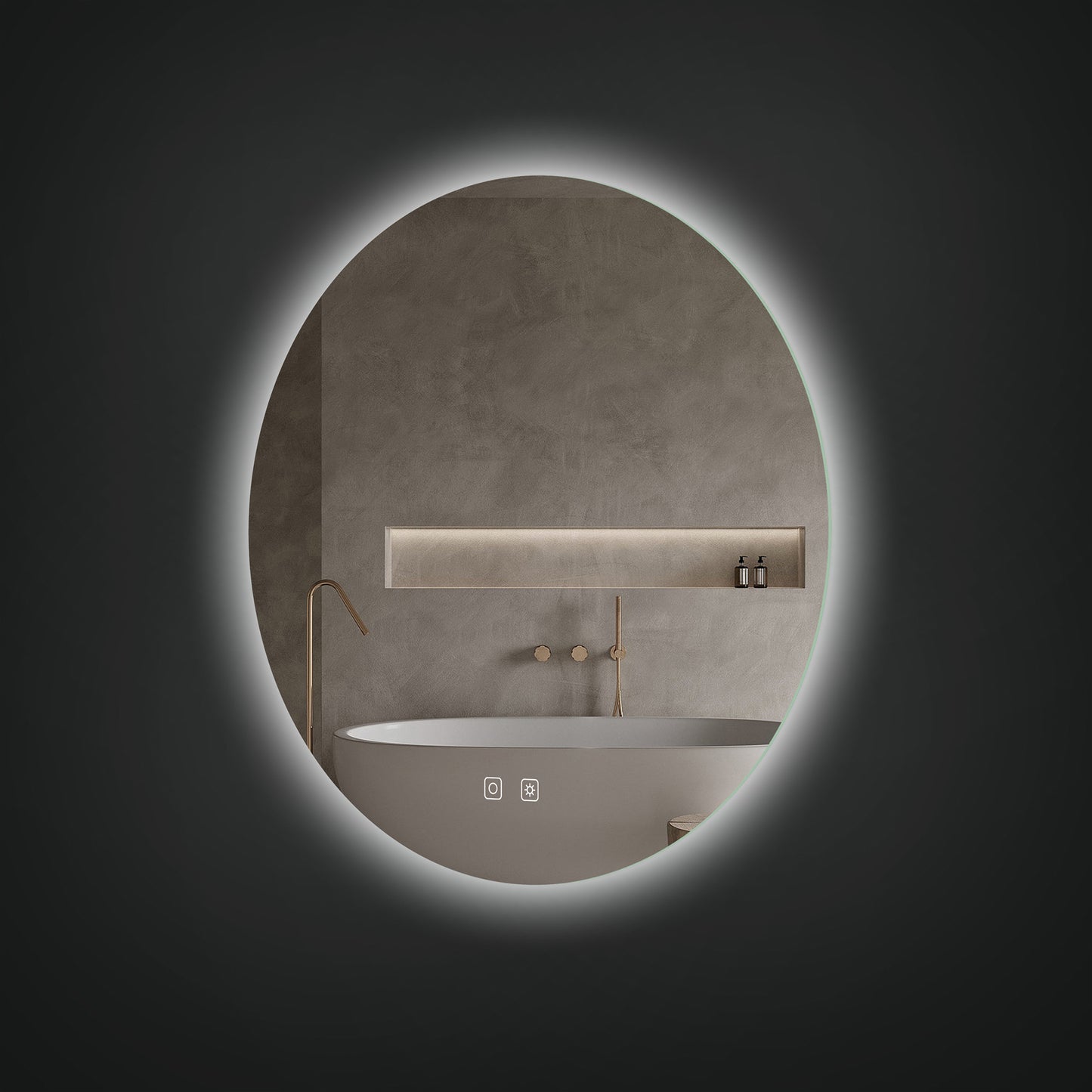 Ico Atlas Back-lit LED Mirror - IA1030, Size 30"