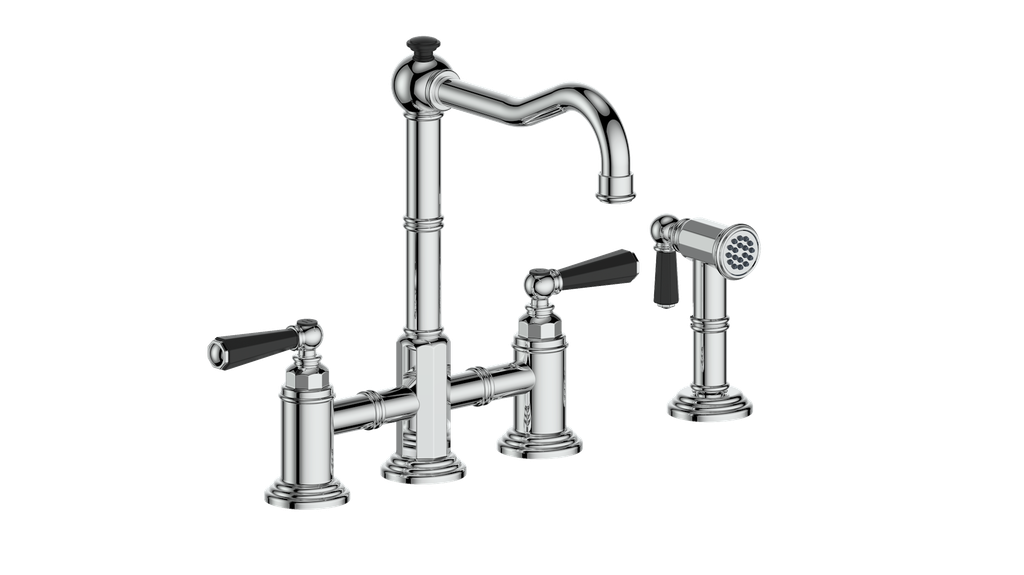 Vogt Carinthia Bridge Kitchen Faucet With Side Spray