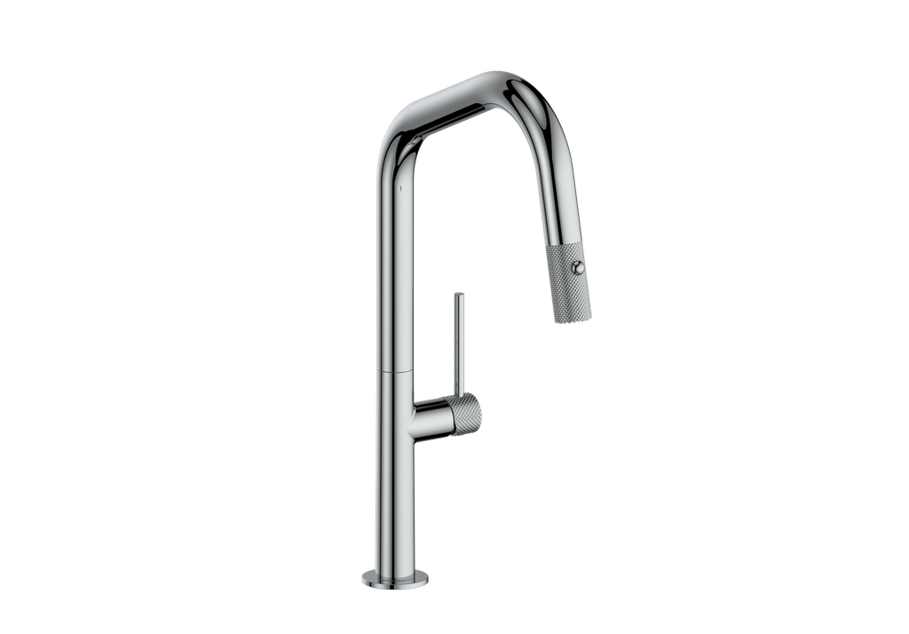 Vogt Drava Pull Down 16" Kitchen Faucet With Angular Spout - KF.16D2.1214