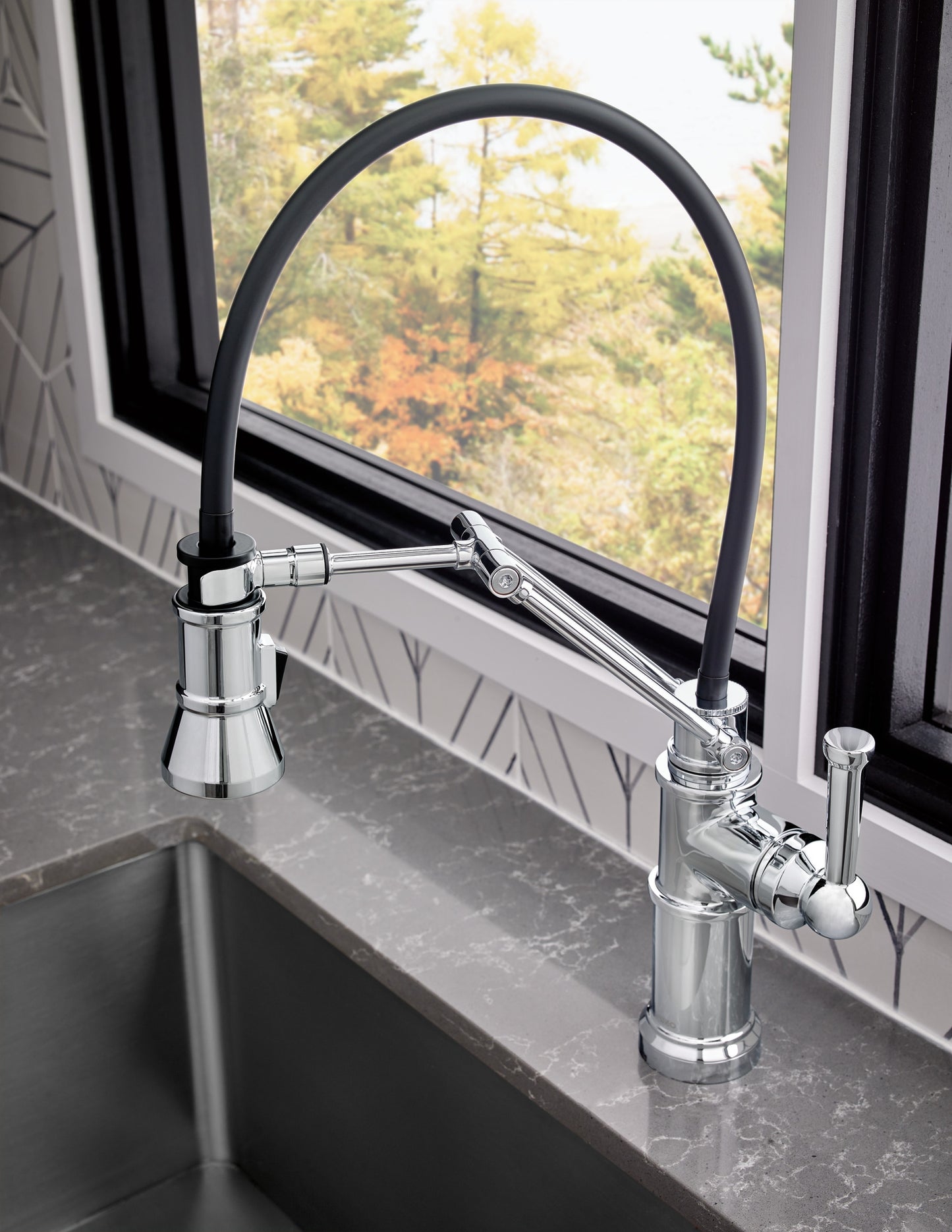 Brizo Artesso Single Handle Articulating Kitchen Faucet