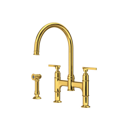 Perrin & Rowe Southbank Bridge Kitchen Faucet With Side Spray