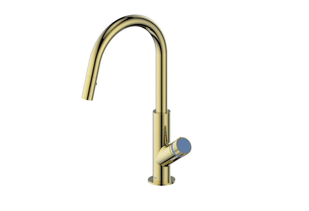 Vogt Mond 16" Kitchen Faucet in Brushed Gold, KF.16M1.1504.BG