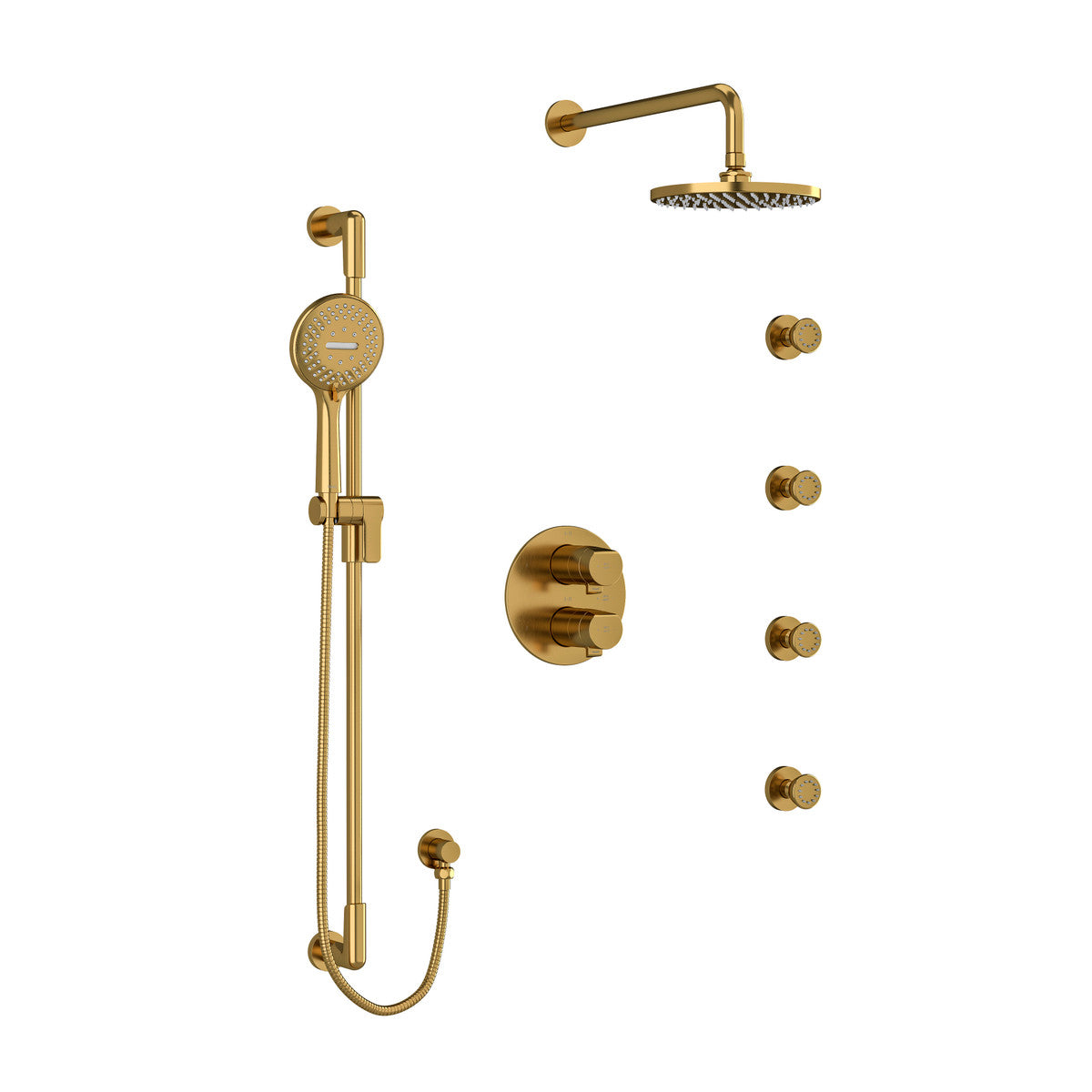 Riobel Parabola Shower Kit 446 With Rough-In Valve - KIT446PB