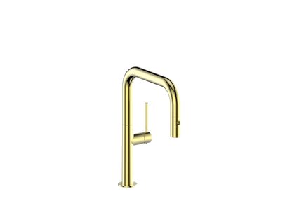 Vogt Dornbirn Pull Down 13" Bar/Prep Kitchen Faucet With U-Spout
