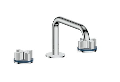 Vogt Mond 8" C.C. Lavatory Faucet With Pop-Up Drain Angular Spout in Chrome