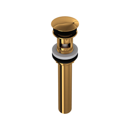Rohl Lavatory Push Drain With Overflow With 6 Inch Tailpiece - 5447