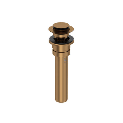 Perrin & Rowe Lavatory Push Drain With Overflow With 5 Inch Tailpiece - U.0127DOF