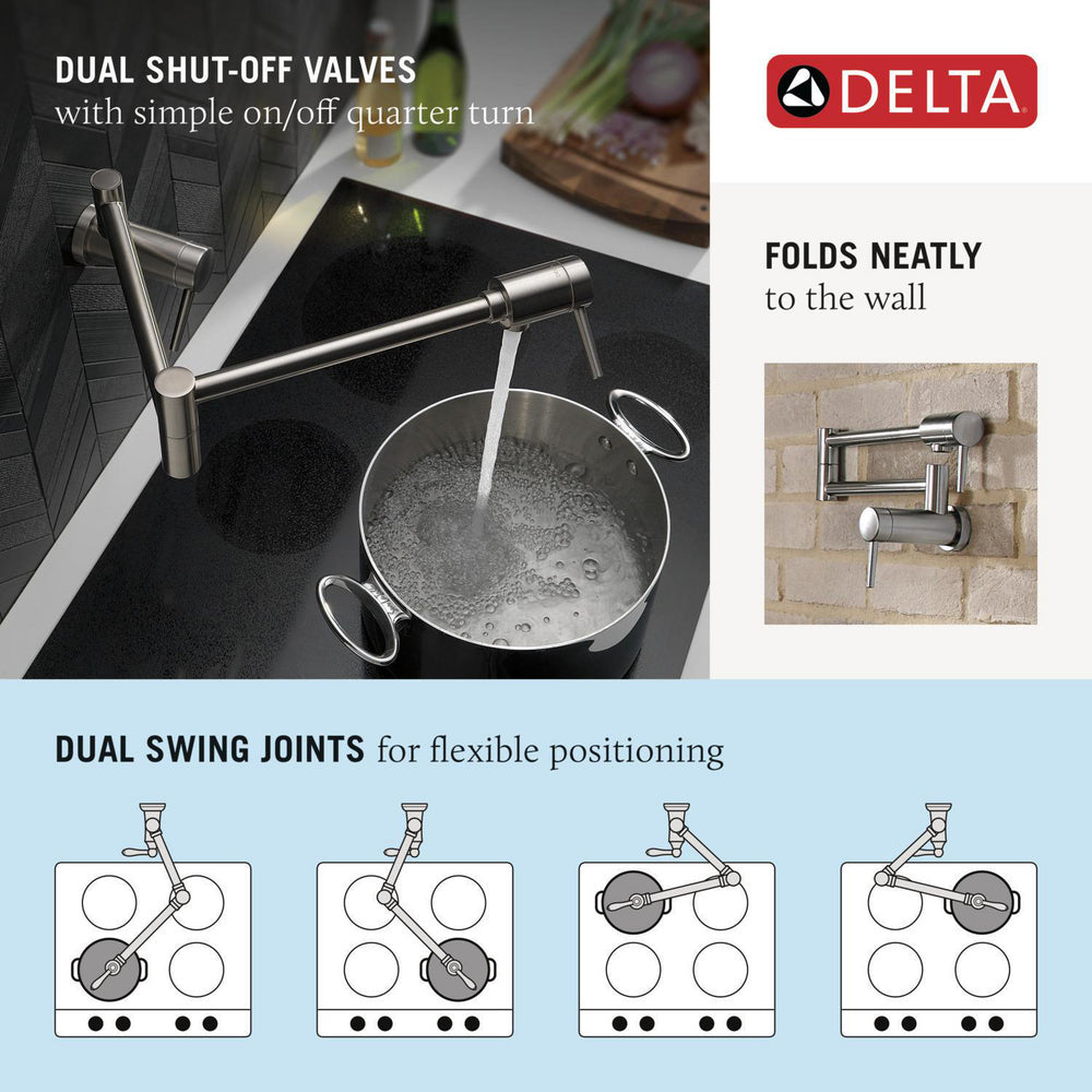 Delta Contemporary Pot Filler 4.3 GPM