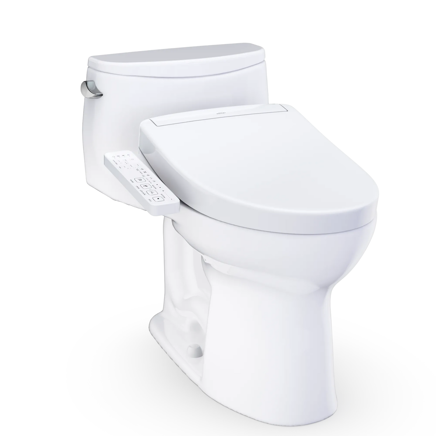 TOTO NEW Ultramax Washlet + S2 Low Profile One-Piece Toilet - 1.28 GPF Universal Height