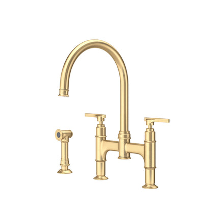 Perrin & Rowe Southbank Bridge Kitchen Faucet With Side Spray