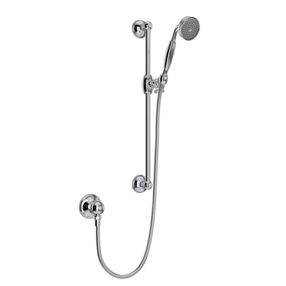 Rohl Handshower Set With 22" Slide Bar And Single Function Handshower - 1301E